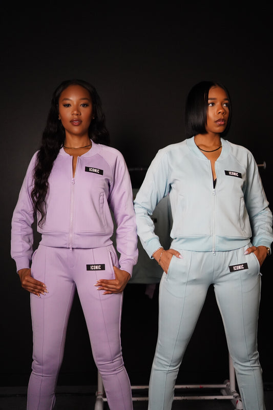 Women's Iconic Zip Tracksuit (Lavender)